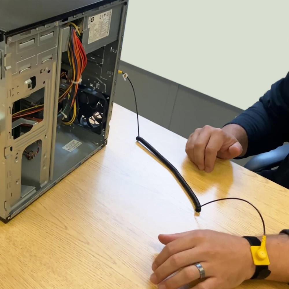 Anti Static Wrist Strap, 11" Wristband Regular Size, Yellow