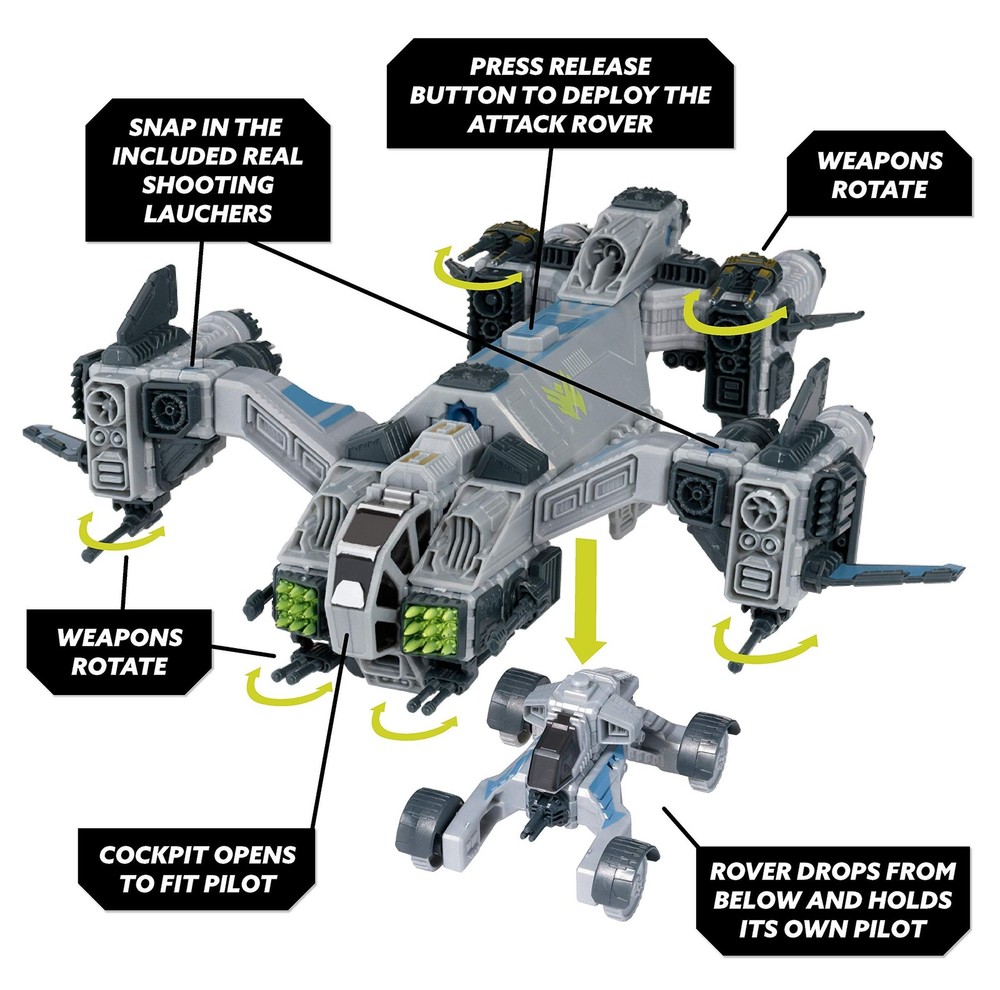 Snap Ships Gladius AC-75 Drop Ship - Construction Toy for Custom Building and...