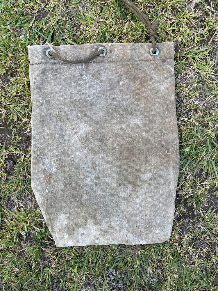 Small British Army tent peg bag storage bag sack