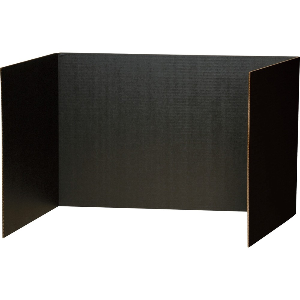 Pacon Privacy Boards - 48" Width X 16" Height - Black (PAC3791)