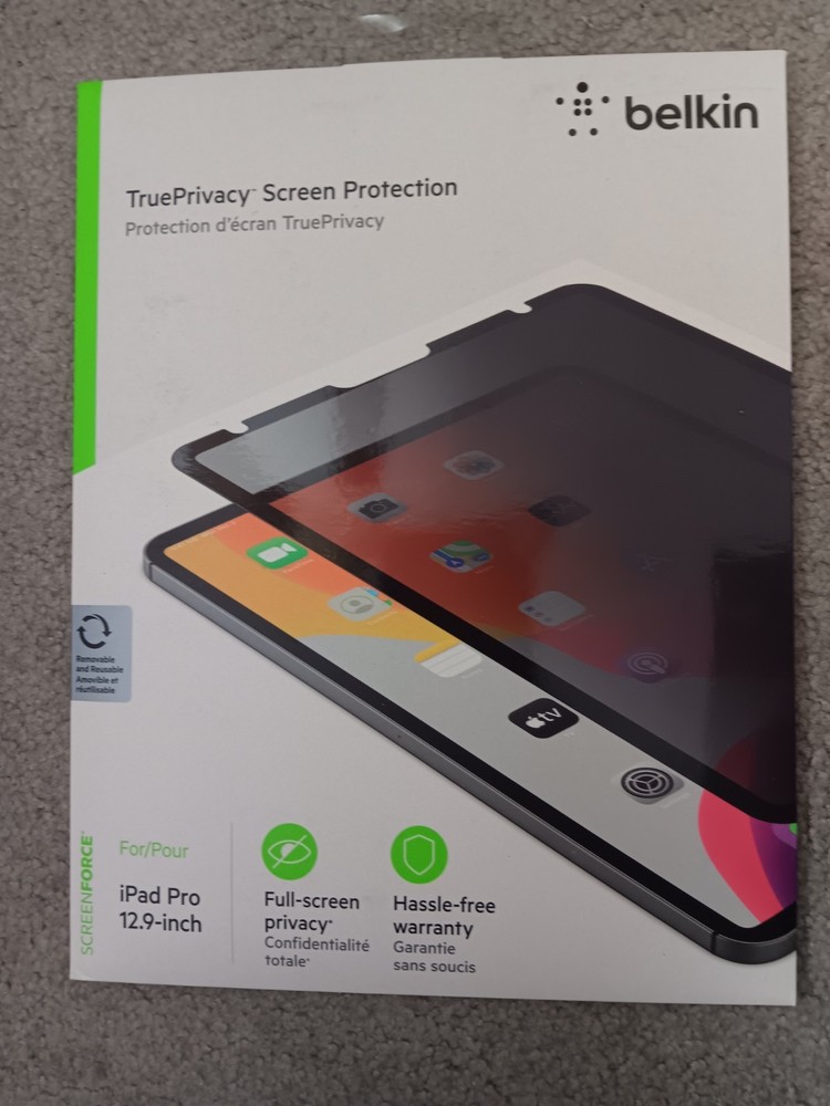 Belkin TruePrivacy Screen Protector for iPad Pro 12.9" - NEW