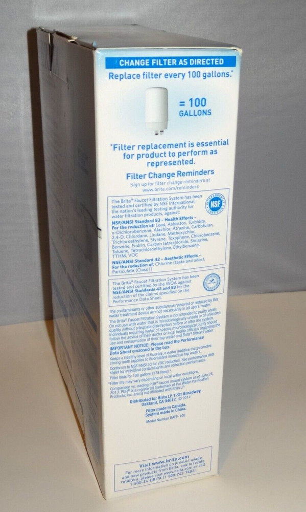 Brita SAFF-100 Faucet Filtration System - NEW