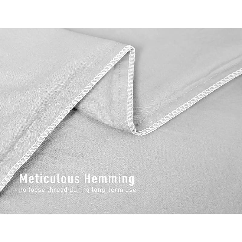 Breathable 100 Cotton Queen Pillowcases Set Soft Comfortable Sleep Accessories