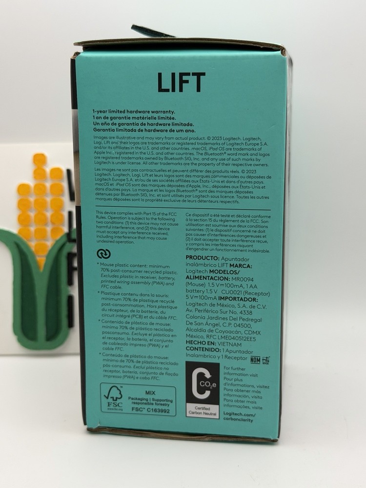 Logitech Lift Vertical Ergonomic Mouse Wireless Bluetooth - Black *NEW SEALED*