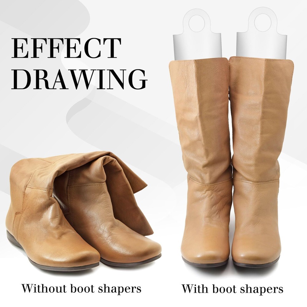 8 Pcs 4 Pair Boot Shaper Form Inserts Boots Tall Support Multisized Boot Inse...