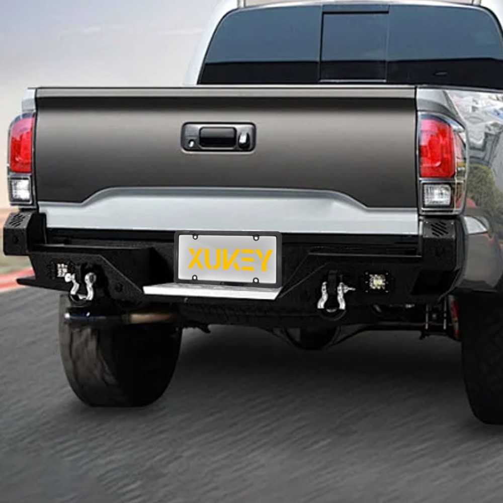 2 Unbreakable License Plate Covers+Frames Auto Tag Shield Protector Front Rear /