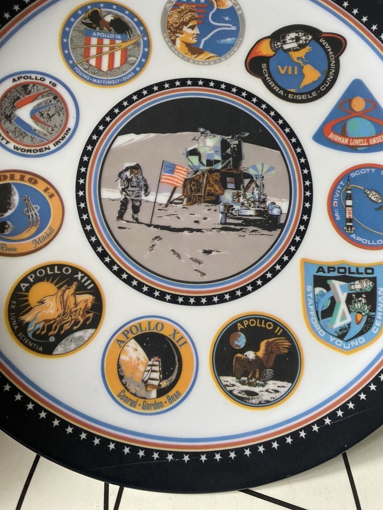 NASA Texas Ware Apollo Space Program 10" Melamine Plate Retro