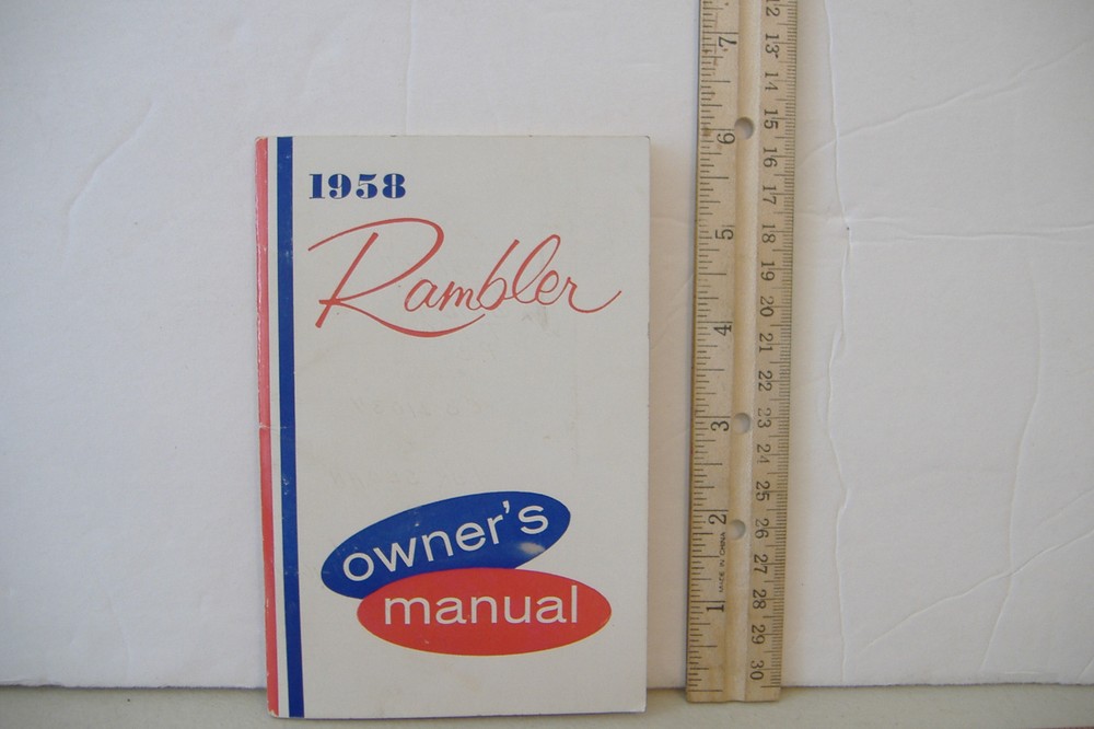 ~1958 RAMBLER OWNER'S MANUAL~