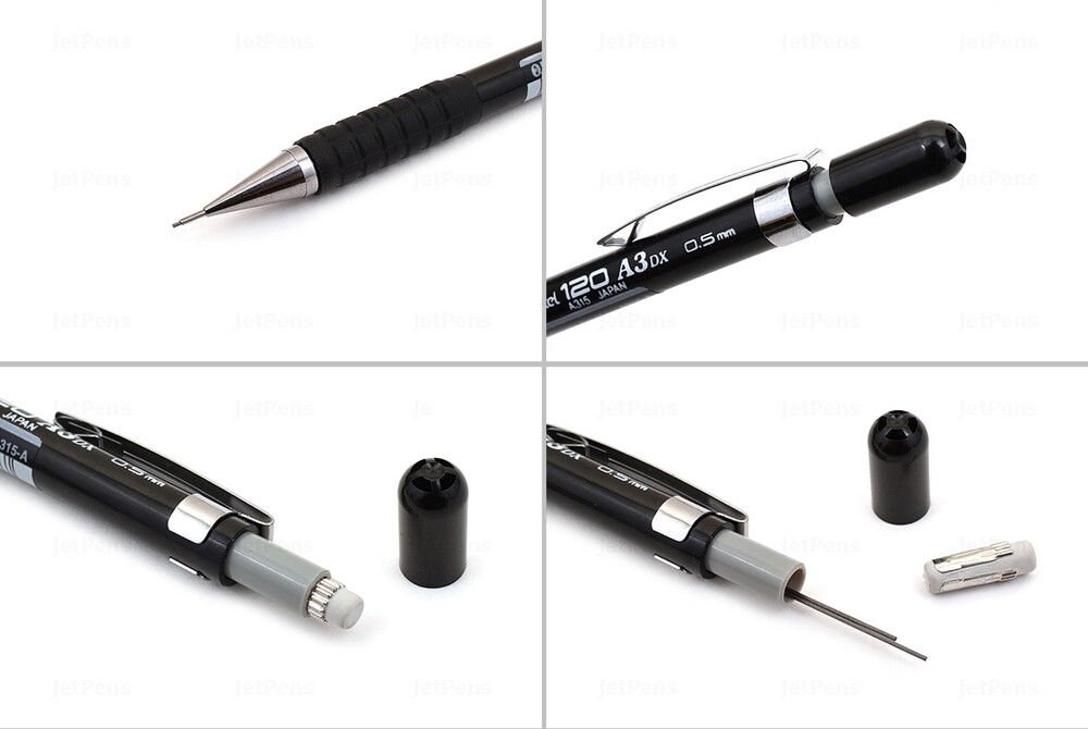 Pentel 120 A3DX Drafting Pencil 0.3/0.5/0.7/0.9mm (Select)