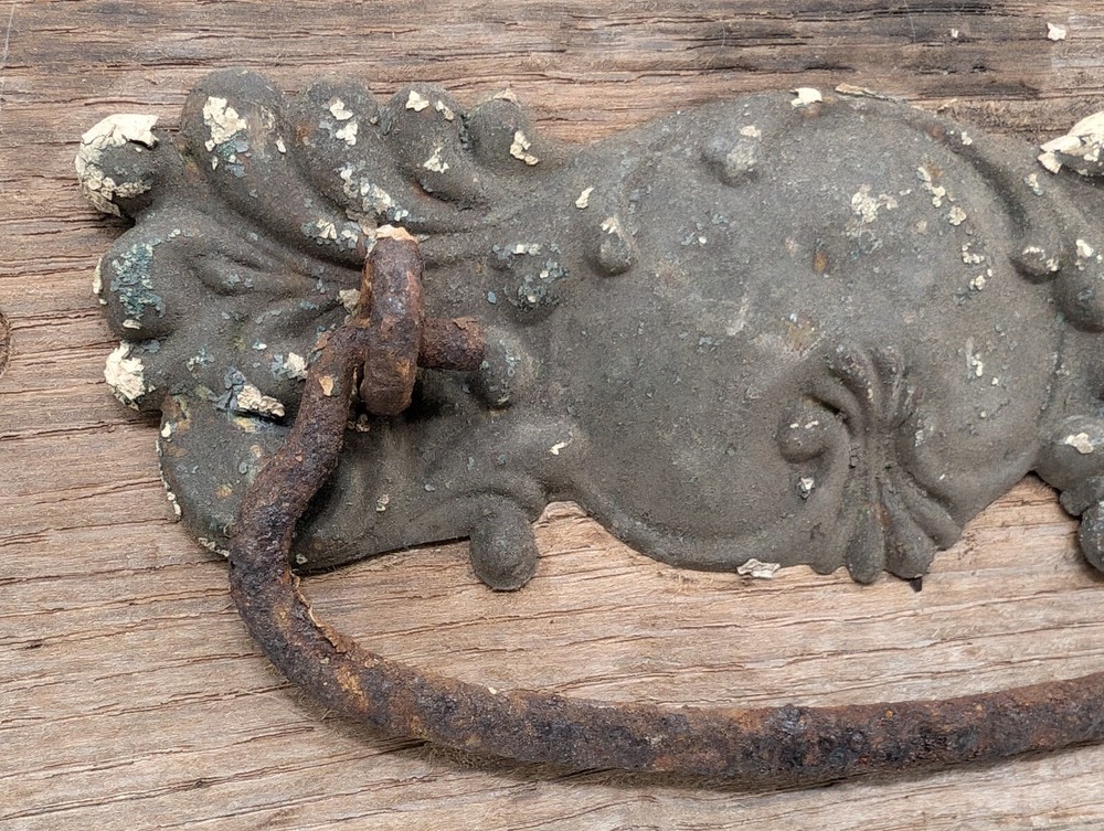 Architectural Salvage Wood Drawer Front Ornate Victorian Primitive Drawer Pull
