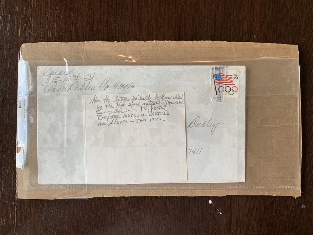 UNIQUE U.S. COVER WITH EMPLOYEE VERTICAL CANCEL DUE TO MACHINE ERROR
