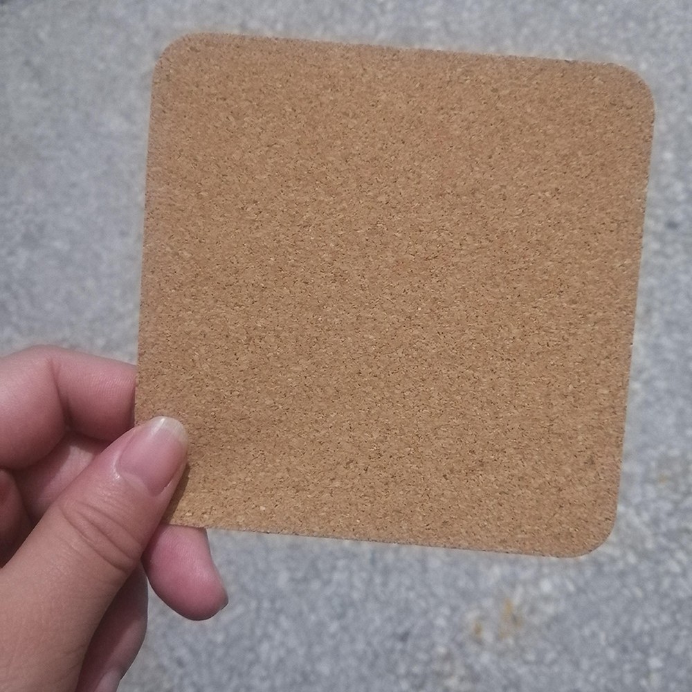 DIY Projects Cork Coasters 10Pcs Square Cork Mat for Crafting and Creativity