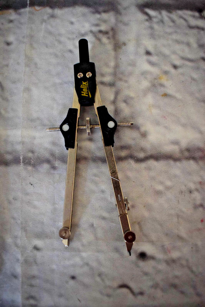 Vintage Helix Bow Compass Drafting Tool Precision Drawing Set w/ Case & Extra Le