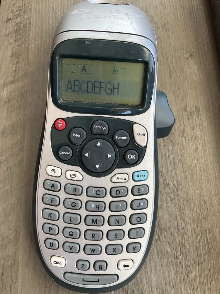 DYMO Portable Printer Handheld Label Maker Black Silver Letratag