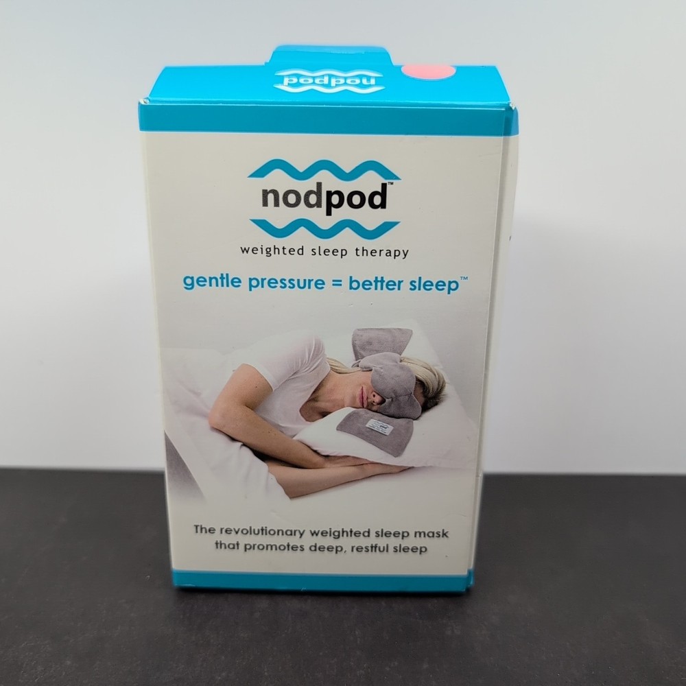 Nodpod Weighted Mask Blush Pink Sensory Light Blocking for Sleeping