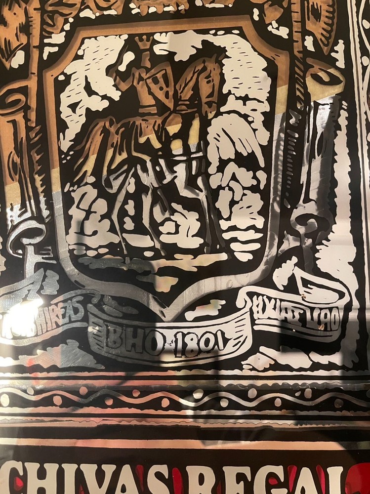 Chivas Regal Mirror Sign 19"x37"
