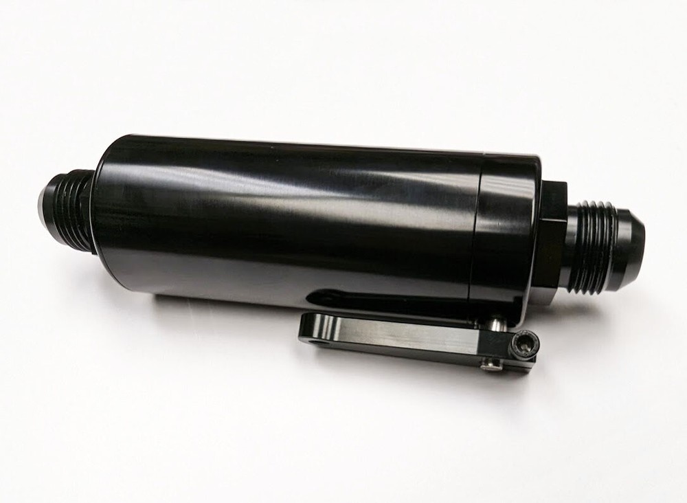 -12 AN Fuel Filter/ 100 Micron With Shutoff