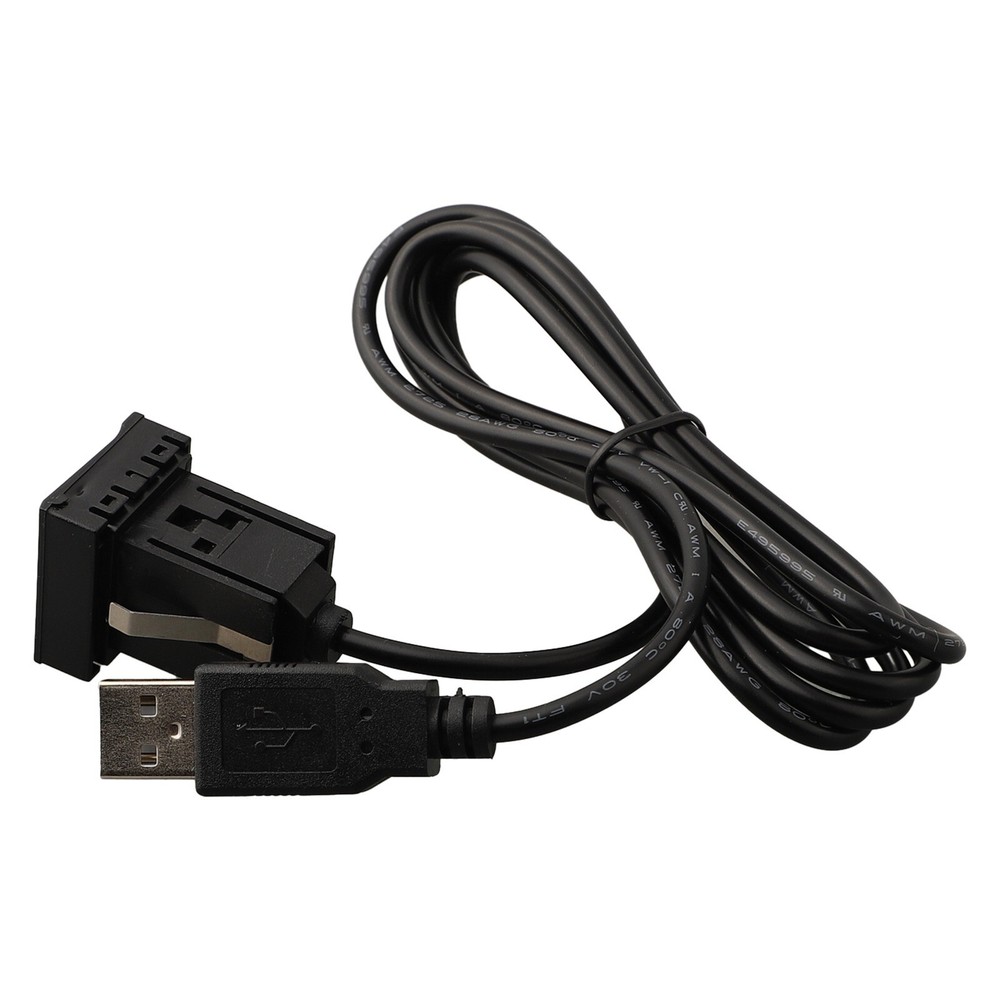 Car for DASH Flush Mount AUX USB Port Panel Dual USB Extension Adapter Cable