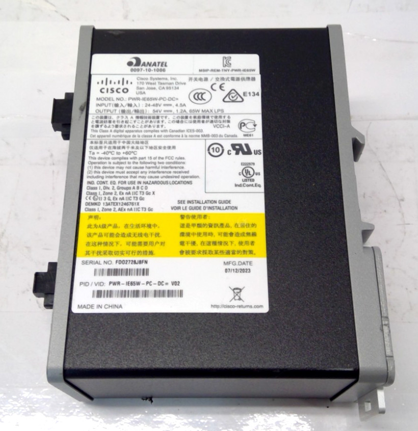 CISCO PWR-IE65W-PC-DC Switch Power Supply