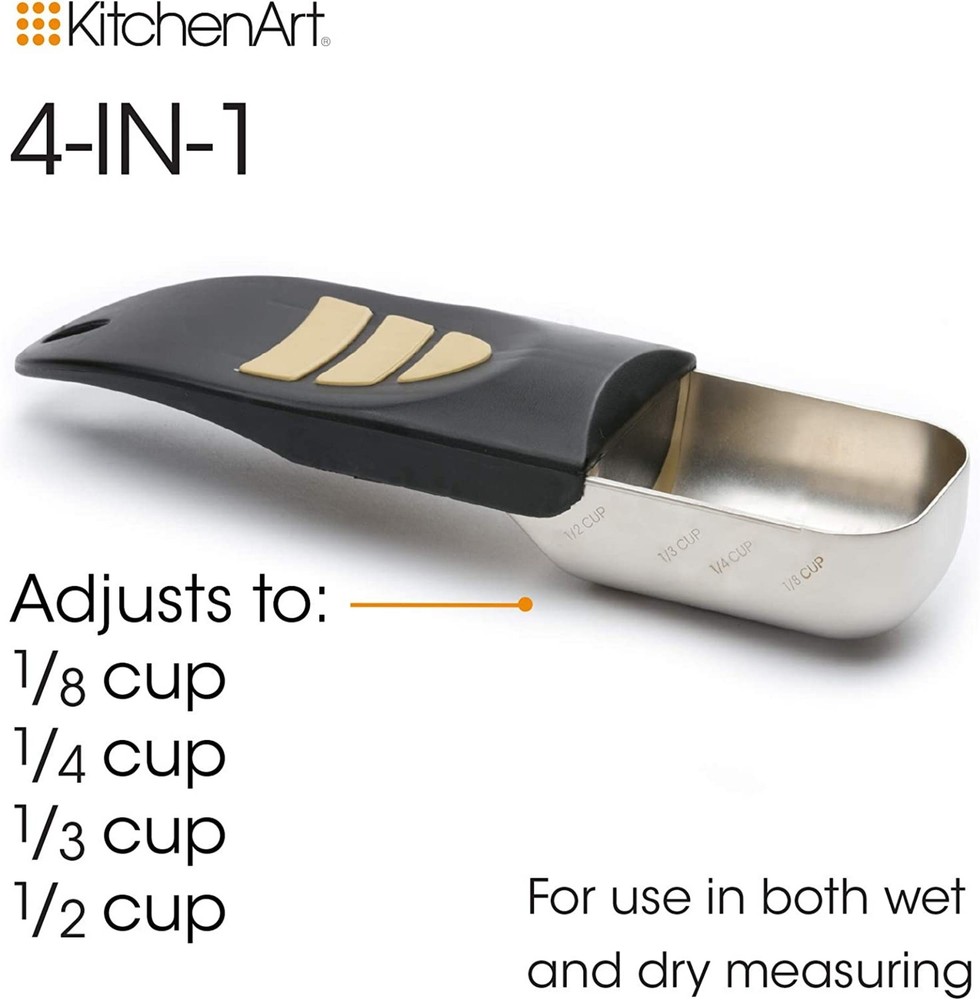 KitchenArt Pro ½ Cup Adjust-A-Scoop - Satin