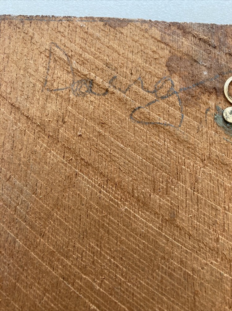 VINTAGE CHASE COPPER PANEL MOUNTED ON ROUGH PLANK. @@@@@@@@@@@@@@@@@@@@@@@@@@@@@