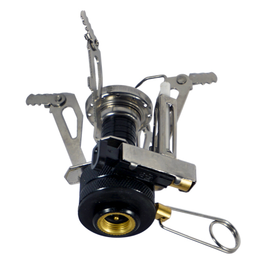 Stove Compact Survival Backpacking Camping Piezo Ignition Cooking Heating Fire