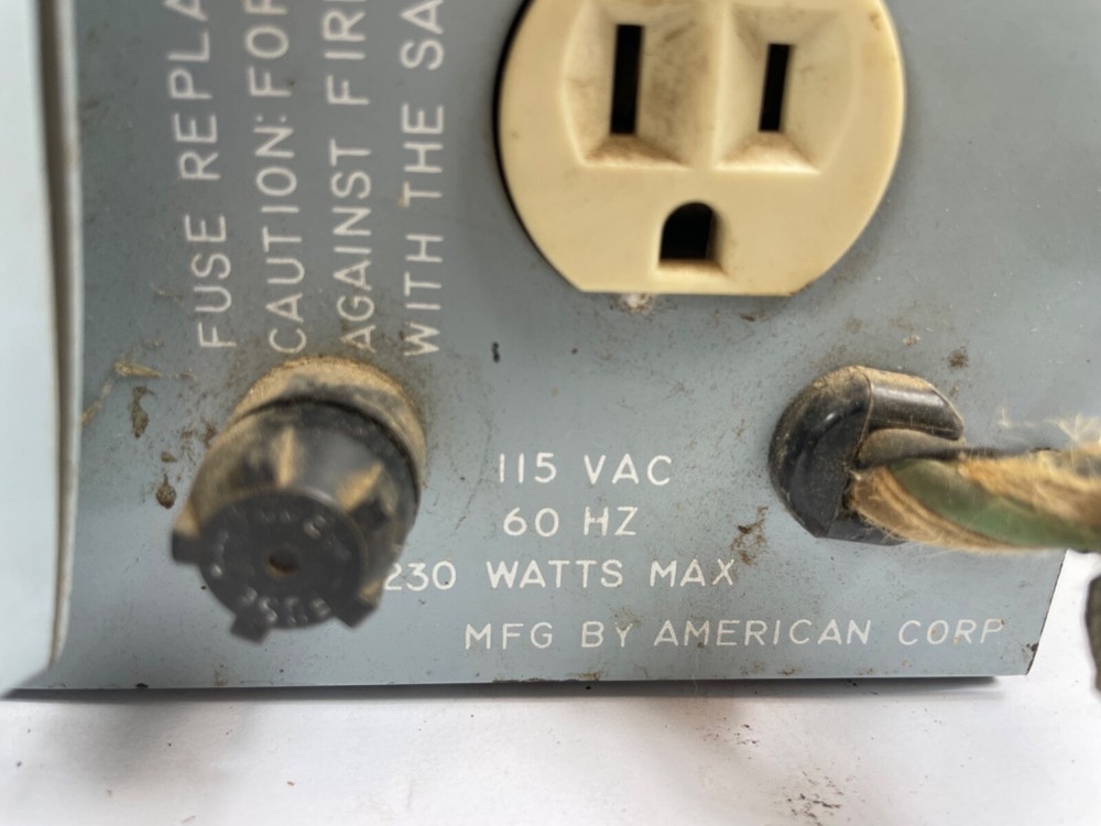 Vintage Ocular Intrustion Sensor Omni Audio Detection System Model: OC 1156