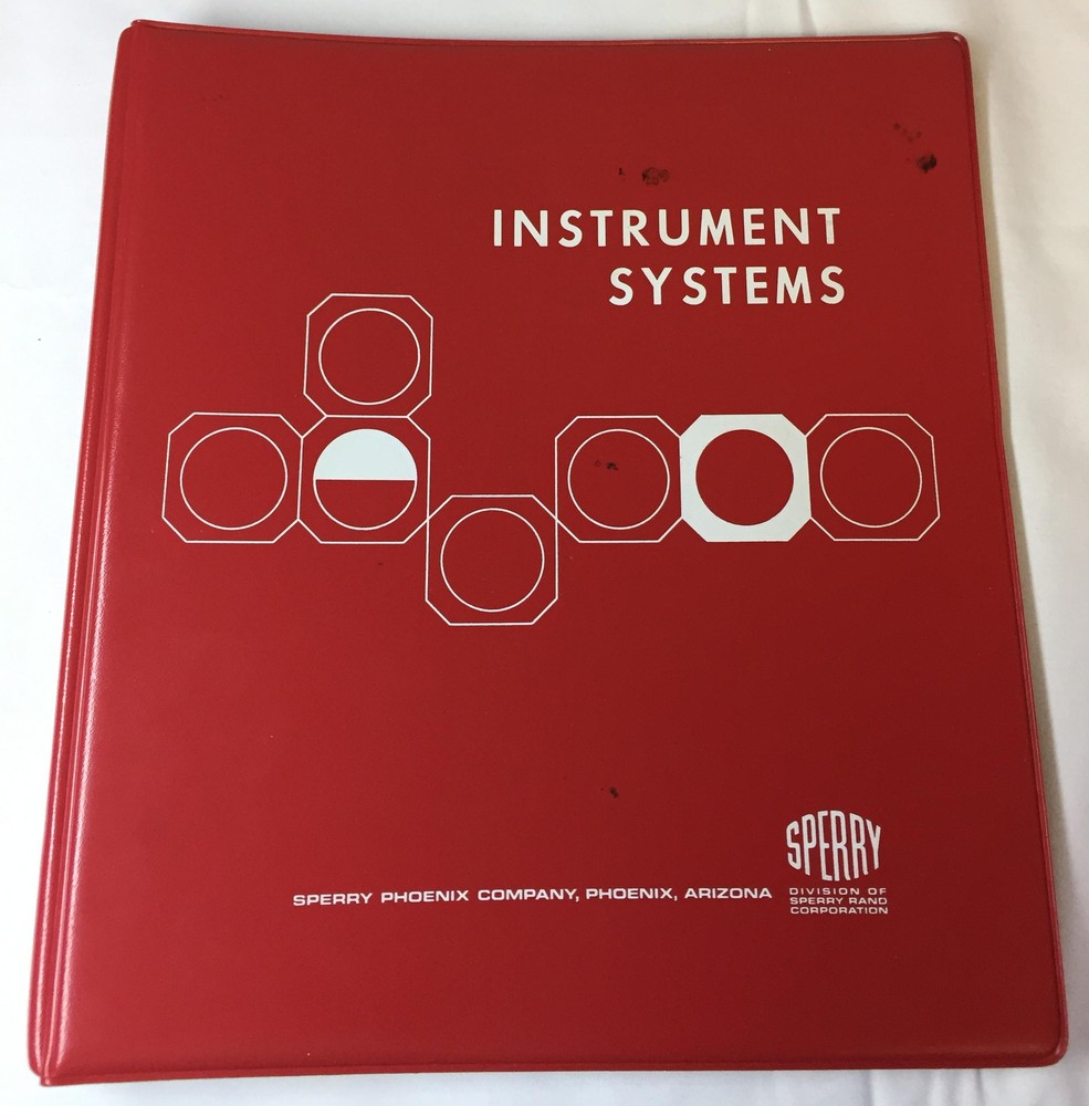 1965 SPERRY INSTRUMENT SYSTEMS binder with multiple promo pieces