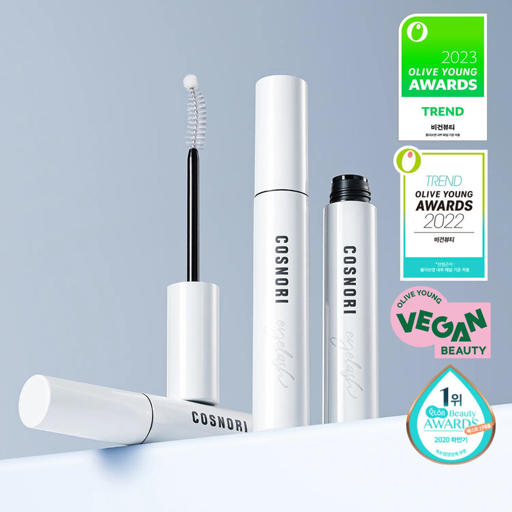 COSNORI Long Active Eyelash Serum, 0.31 fl oz, 2-pack