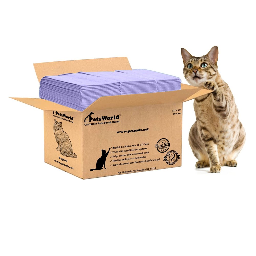 Universal Fit Cat Pad Refills for Litter Box, Fresh Scent, Odor Control, Pack...