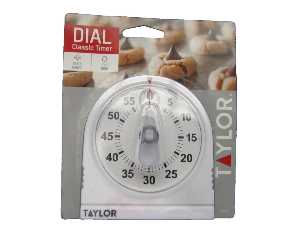 Kitchen Mechanical Timer Long Ring Taylor #5870 NEW