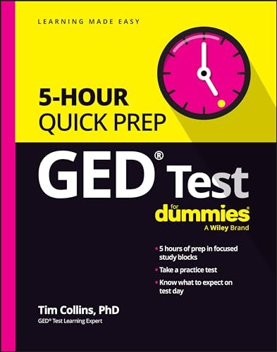 GED Test 5-Hour Quick Prep For - GOOD