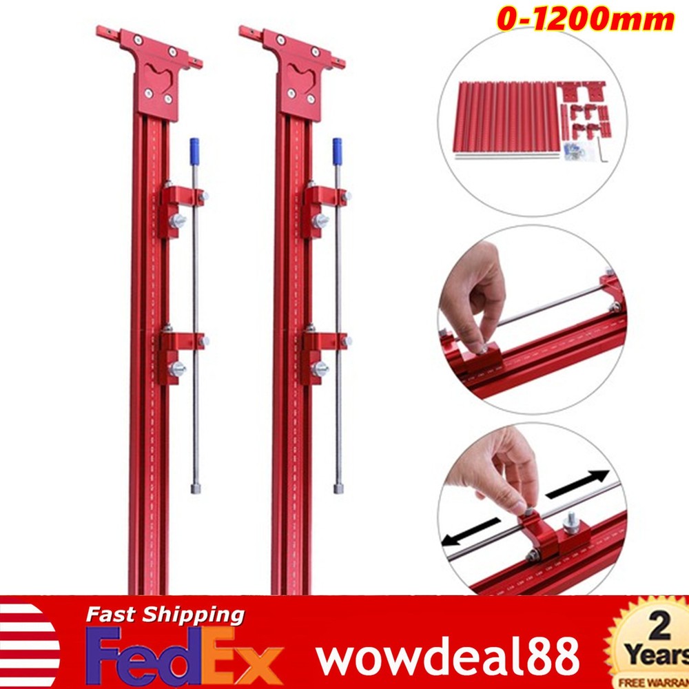 Parallel Rail Guide System Track Saw Woodworking Guide Carpentry Tool Set 120cm