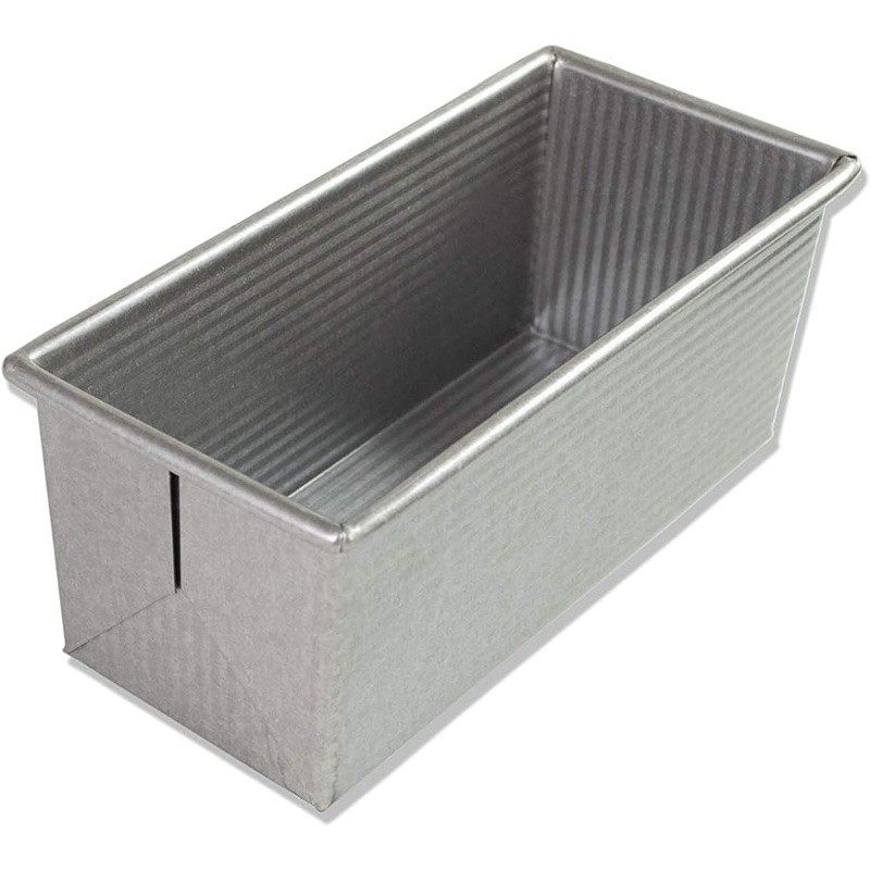 Small Pullman Loaf Pan Aluminized Steel Oven Safe Baking Bread Pan Durable New