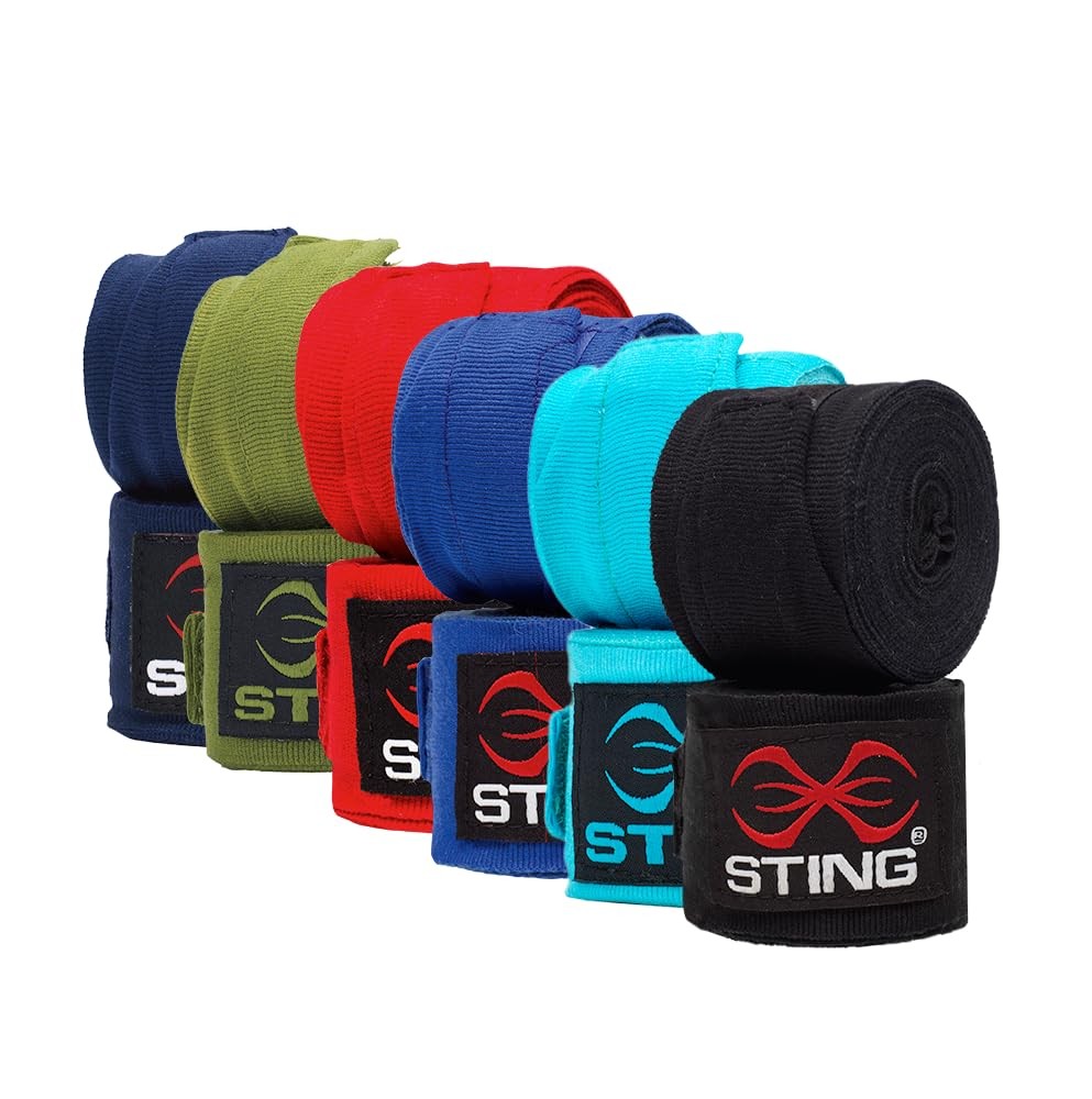 Elastic Boxing Hand Wraps with Thumb Loop for Training & Competition 180"