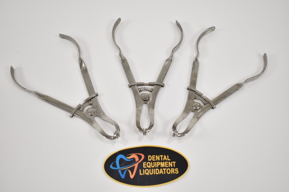 Rubber Dam Forceps - SET of 3 Dental Instruments