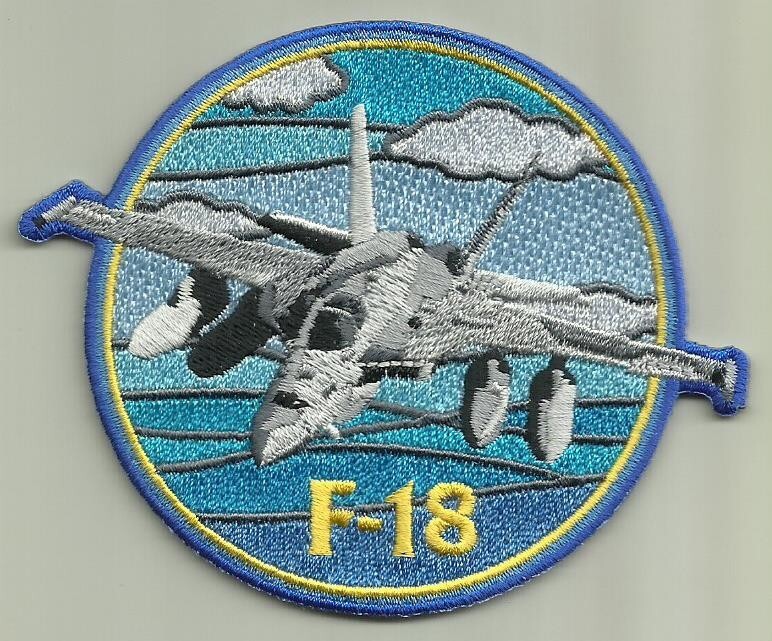 F-18 USAF PATCH OCEAN COMBAT FIGHTER JET WAR AIRCRAFT AVIATION PILOT USA FLY