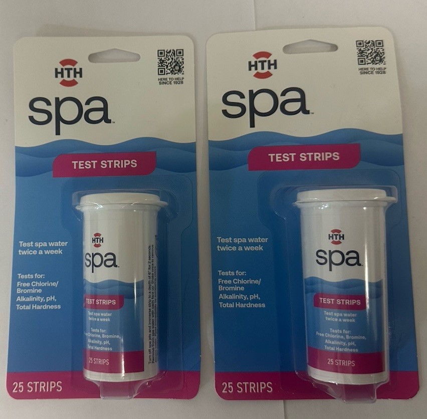2 Packages Brand New HTH Spa Solid Test Strips 50 Units