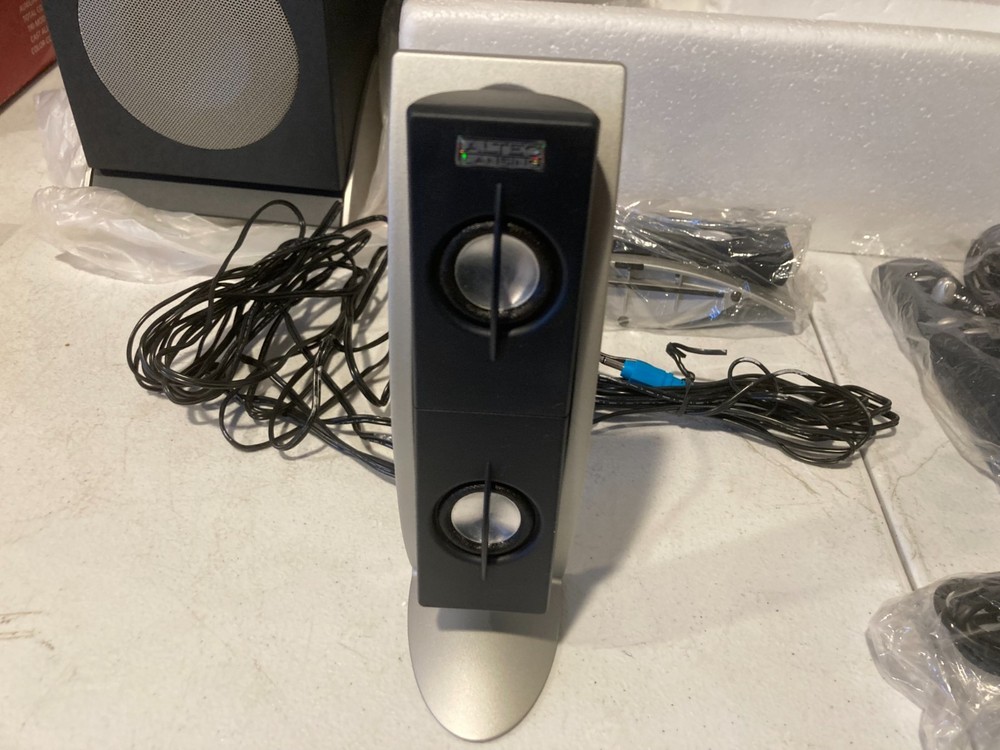 Altec Lansing ADA995 4-Piece Computer Speakers New Open Box UNTESTED