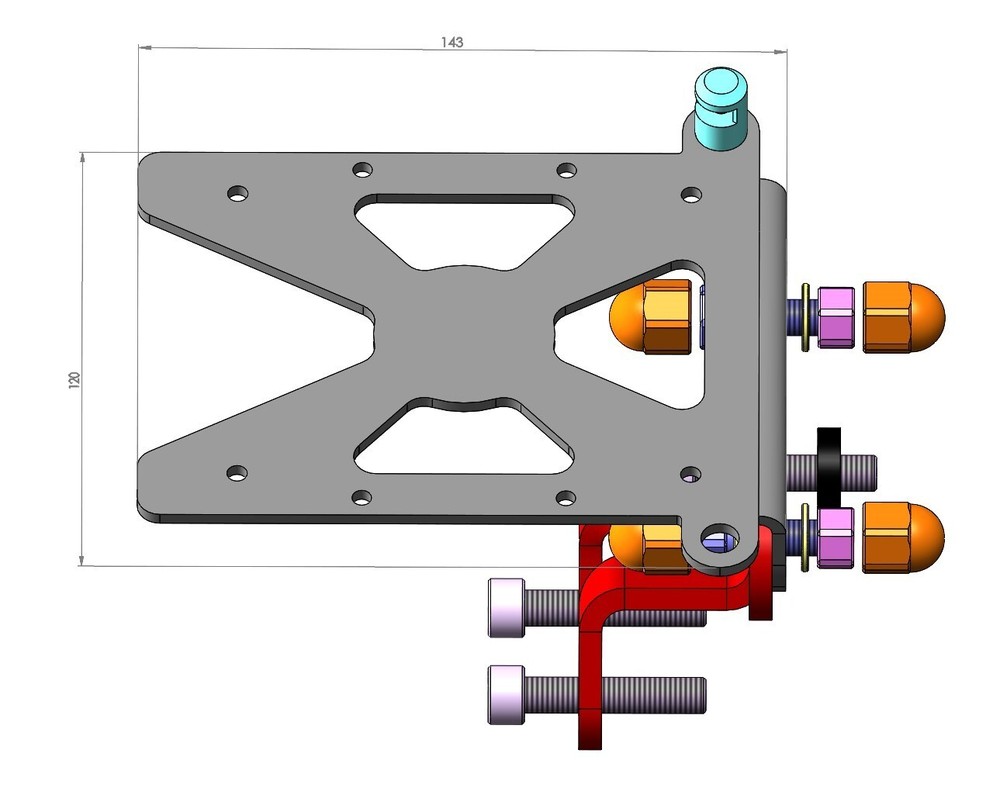 Side mount license plate bracket Triumph Rocket 3 R-GT-Storm