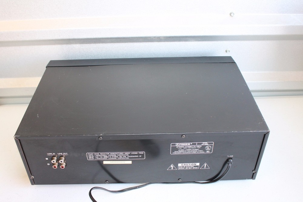 Fisher Stereo Double Cassette Deck Sequential Play With Synchro Dubbing CRW681
