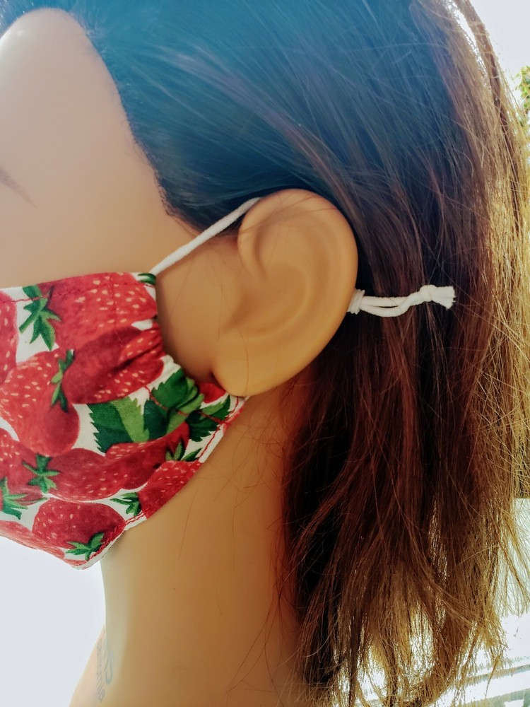 2 Pack Fitted Face Covering, Reversible & Adjustable