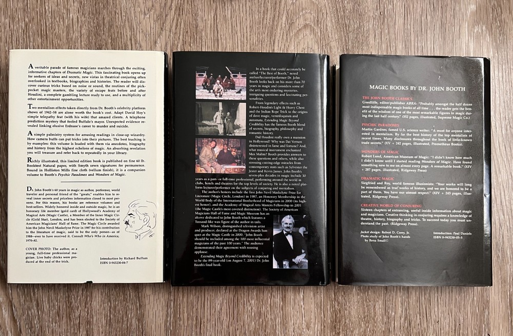 John Booth Set of 3: Dramatic Magic, Extending Magic Beyond Credibility +1 More