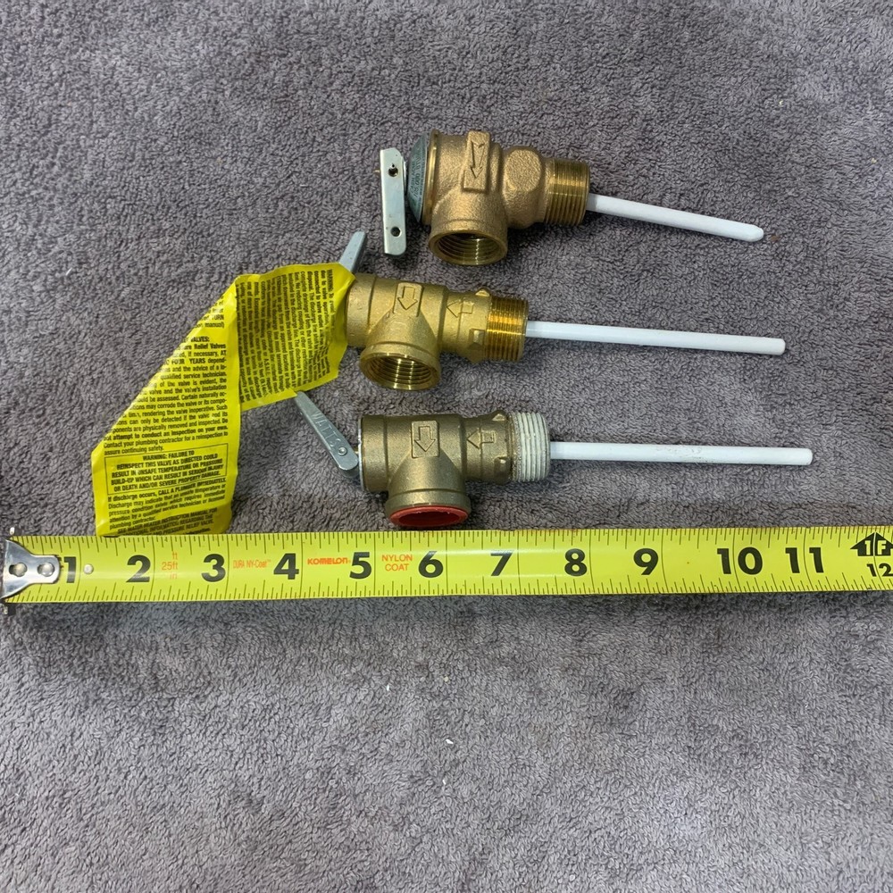 3 QTY! BULK LOT- Watts 100Xl-4 Relief Valve 3/4 In. Inlet Cash Acme NCLX-5 —NEW