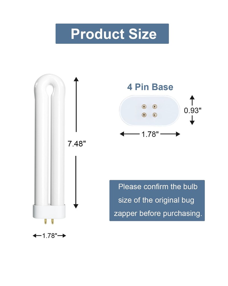 Bug Zapper Light Bulb Replacement for 15W 1 Count (Pack of 1), White