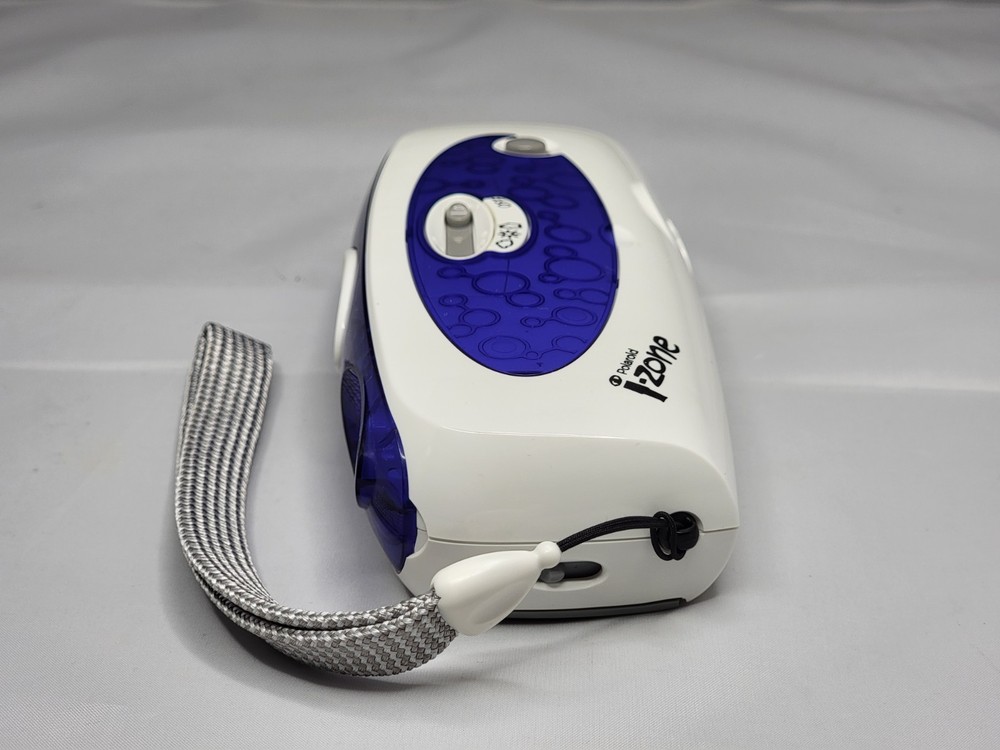 Polaroid I-Zone Instant Pocket Camera Blue w/ Strap