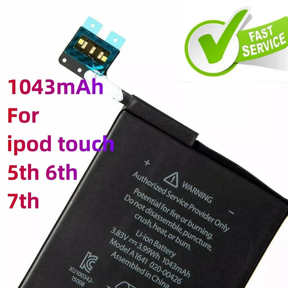 Replacement Internal Battery for iPod Touch 5 6 7th Generation 1043mah 3.83V