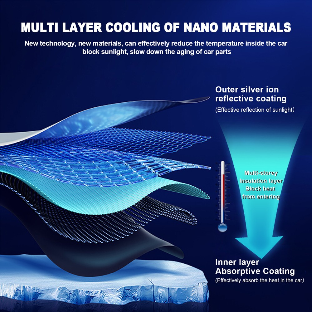 Foldable Car Sun Shade UV Umbrella Windshield Front Window Cover Visor