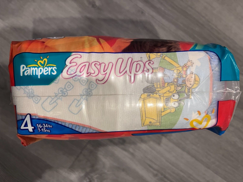 RARE VINTAGE 2004 Pampers Easy Ups Bob the Builder Diapers Pull-ups Sealed Pack