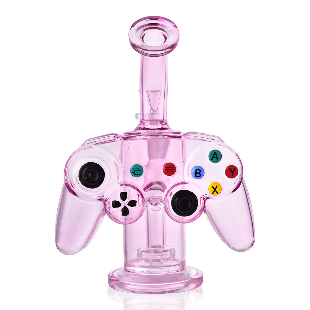 7.5 Inch THICK Cloud Controller GAME JOYSTICK Shower Head Perc Water Pipe *USA*